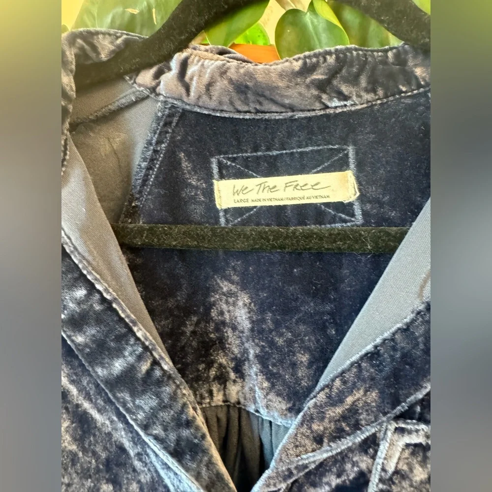 NEW!! Free People We The Free - Night Skies Velvet Top - Picture 4 of 14